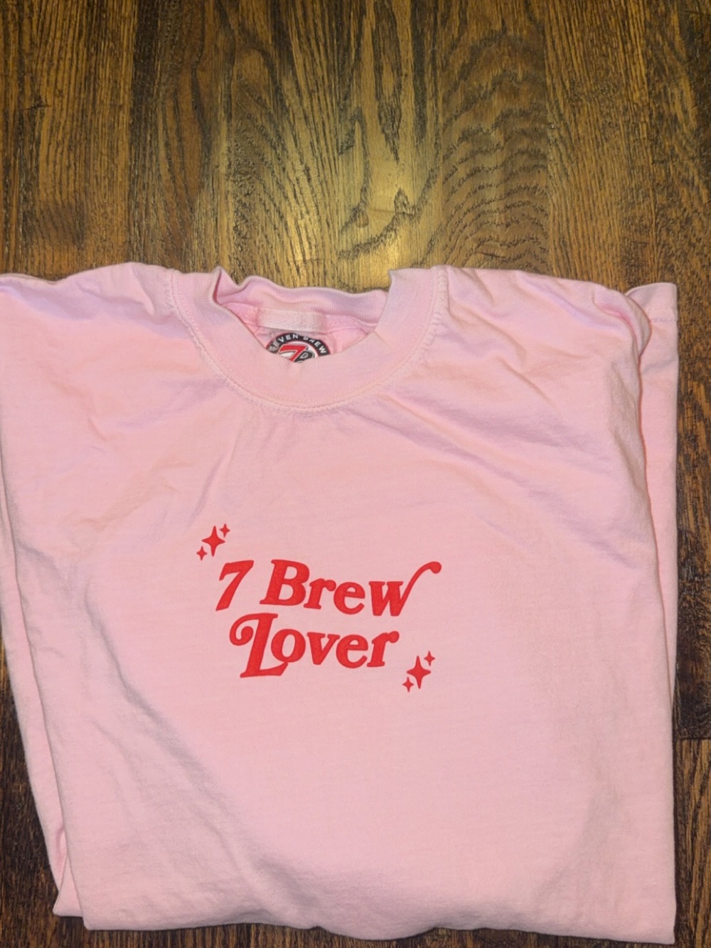 7 Brew Lover Pink Graphic Tee
